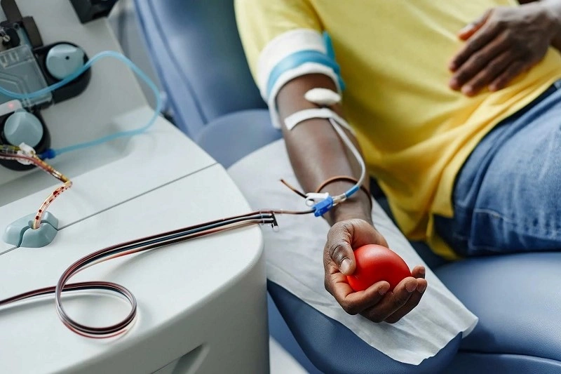 Donating blood