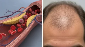 The relationship between blood concentration and hair loss