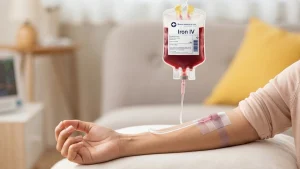 Post-iron infusion care